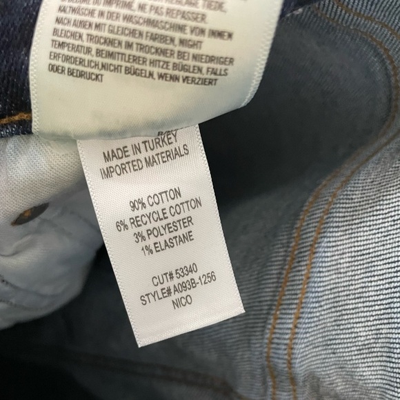 Agolde Nico High Rise Slim Jeans - Dark Wash - Size 26 - Picture 7 of 16